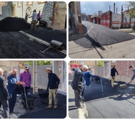 استمرار عملیات آسفالت‌ریزی در بن‌بست‌های شهید زینالی؛ لکه‌گیری آسفالت در نقاط مختلف شهر تداوم دارد