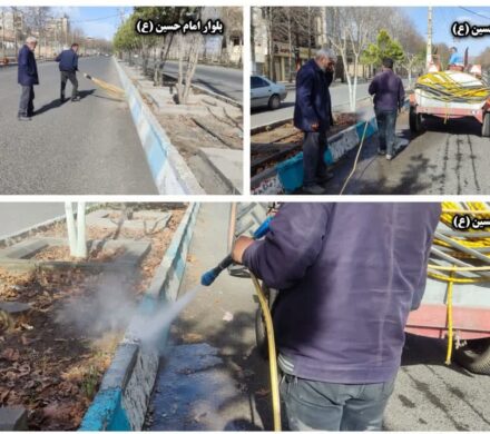 تکاپوی اکیپ‌های خدمات شهری شهرداری فیرورق برای حفظ پاکیزگی و نظم شهری